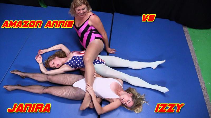 Amazon Annie vs Janira & Izzy- Knockout Wrestling!