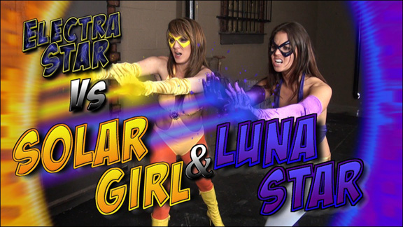 Electra Star vs Solar Girl & Luna Star